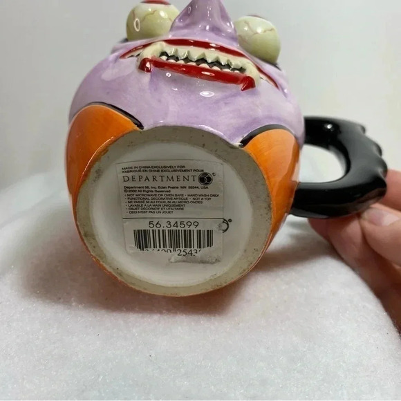 Department 56 Dracula Vampire Halloween Google Eyes Mug Limited Ed. Sm. Chip - Picture 6 of 9